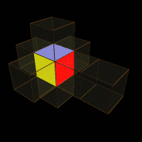 Flip a cube - unfolding representation
